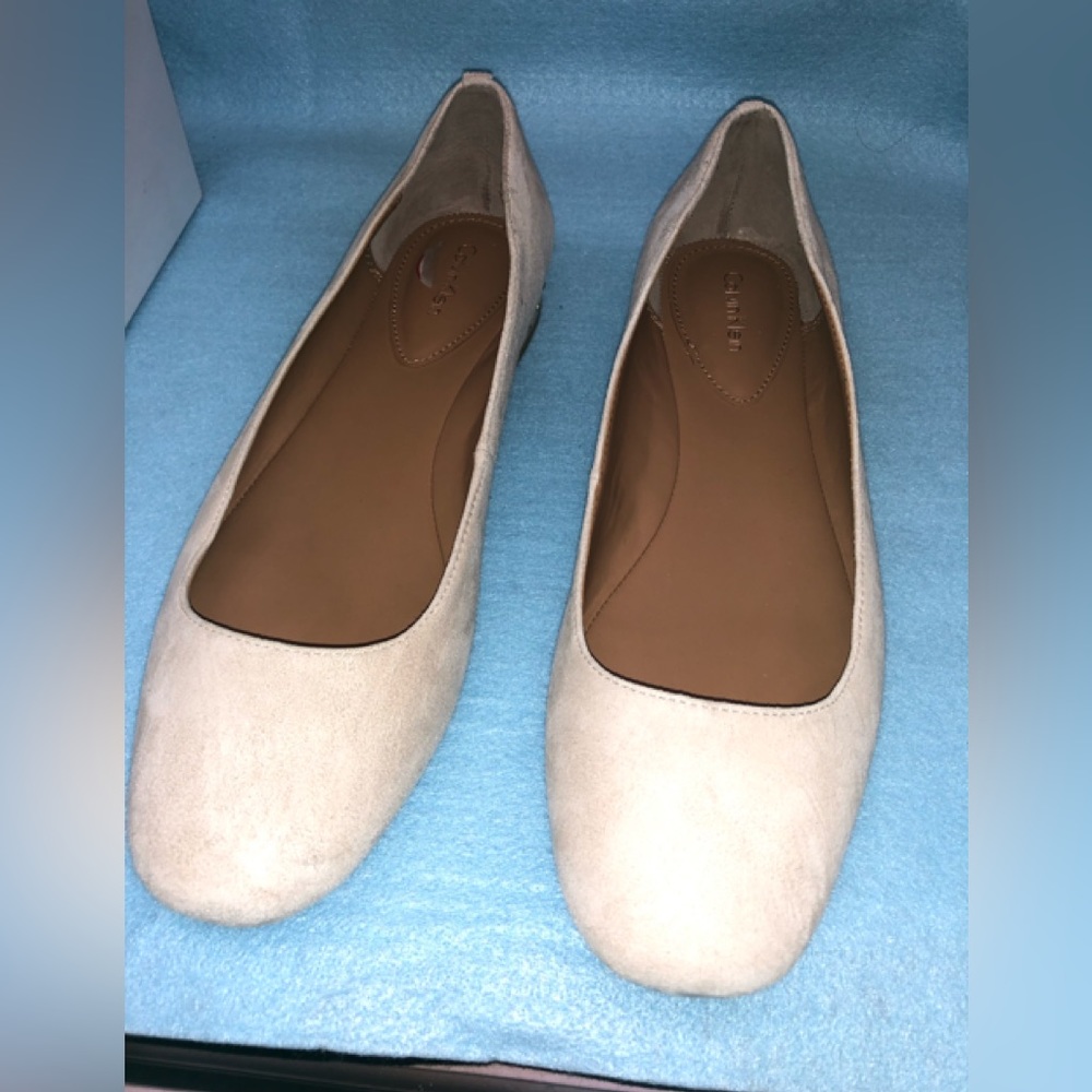 Flats size 10 sand color like new Calvin Klein flats